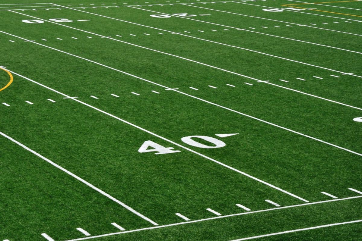 40 Yard Line on American Football Field
