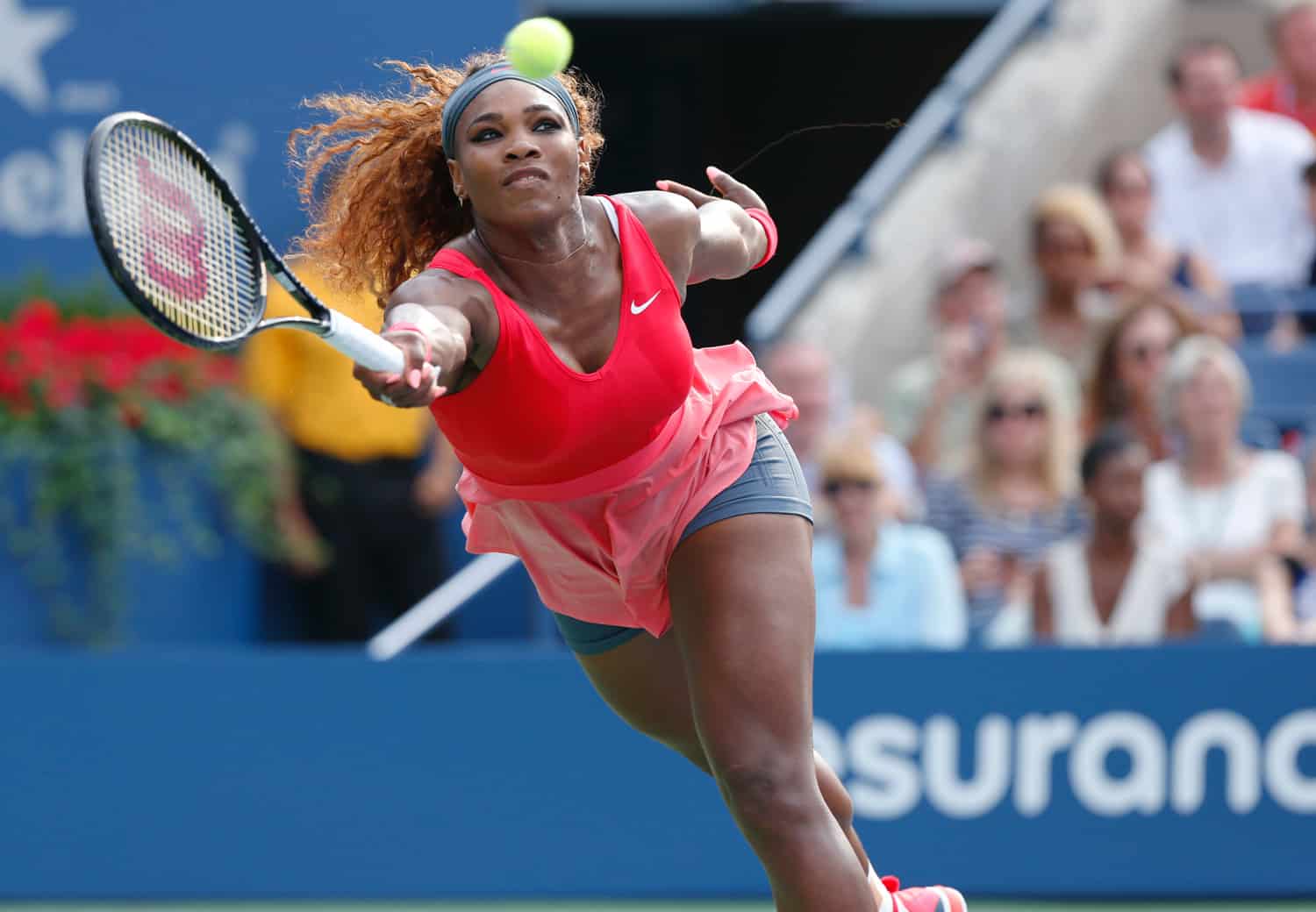 Grand Slam champion Serena Williams during fourth round