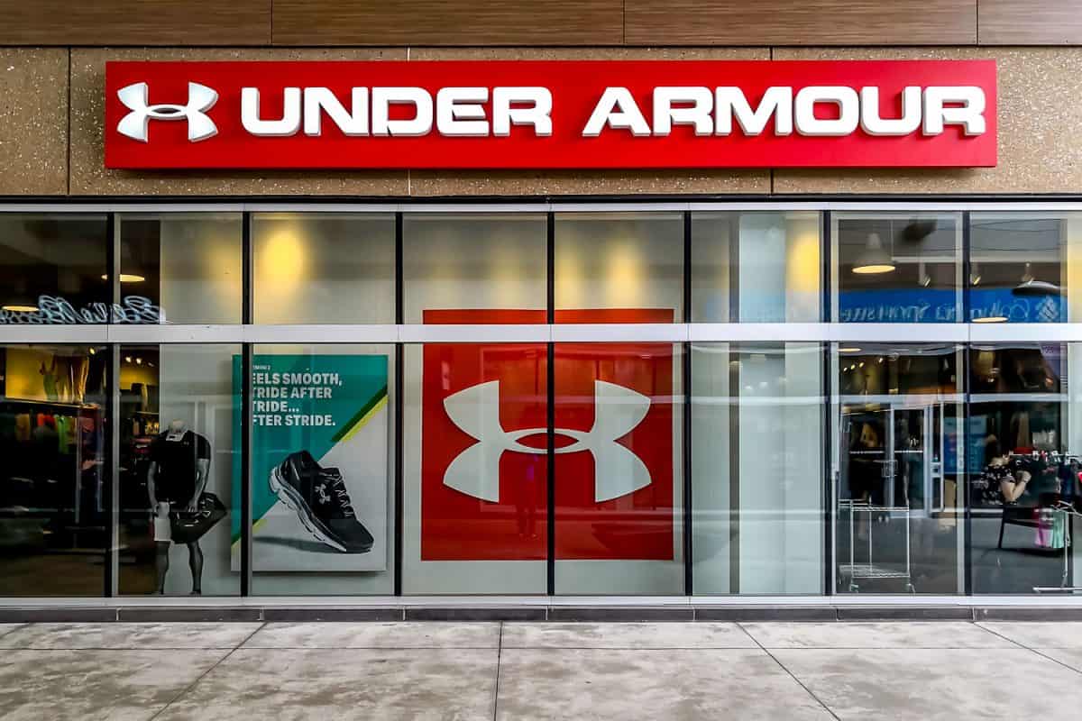 An Under Armour store outlet photographed outside
