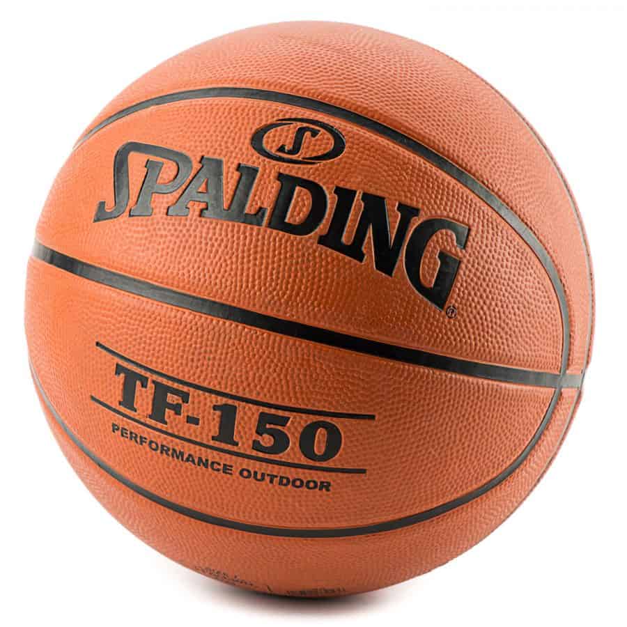 A Spalding high quality ball on a white background