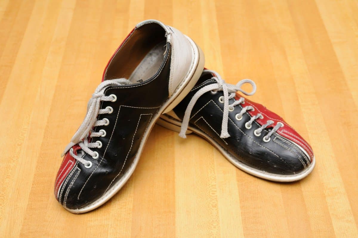 A pair of new bowling shoes