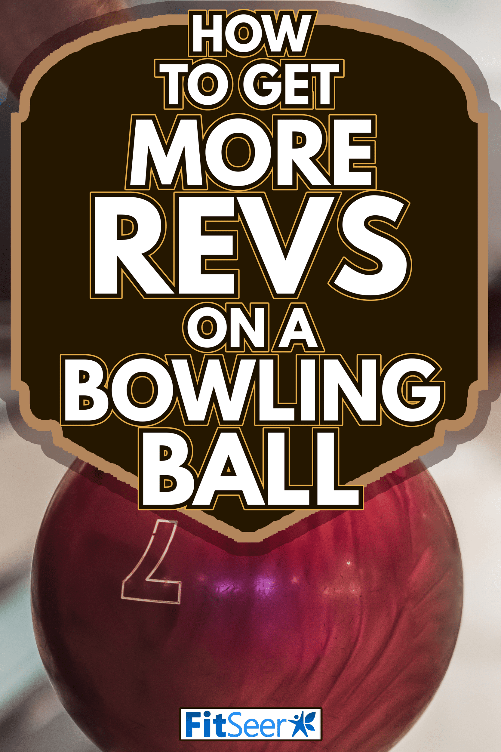 Man's hand holding a red bowling ball ready to throw it - How To Get More Revs On A Bowling Ball